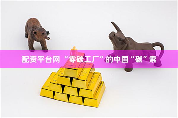 配资平台网 “零碳工厂”的中国“碳”索